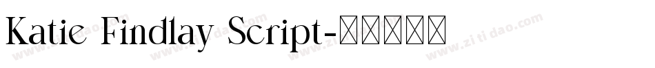 Katie Findlay Script字体转换